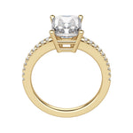 Load image into Gallery viewer, EAVE ACCENTED RADIANT CUT MOISSANITE ENGAGEMENT RING