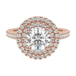 Load image into Gallery viewer, ECHO ROUND CUT MOISSANITE ENGAGEMENT RING