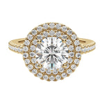 Load image into Gallery viewer, ECHO ROUND CUT MOISSANITE ENGAGEMENT RING