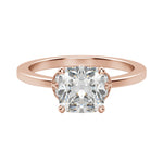 Load image into Gallery viewer, EDEN CUSHION CUT MOISSANITE ENGAGEMENT RING