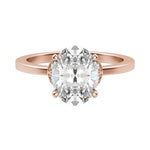 Load image into Gallery viewer, EDEN OVAL CUT MOISSANITE ENGAGEMENT RING