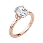Load image into Gallery viewer, EDEN OVAL CUT MOISSANITE ENGAGEMENT RING