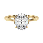 Load image into Gallery viewer, EDEN OVAL CUT MOISSANITE ENGAGEMENT RING