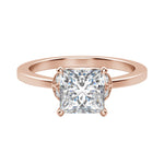 Load image into Gallery viewer, EDEN PRINCESS CUT MOISSANITE ENGAGEMENT RING