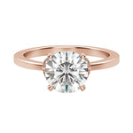 Load image into Gallery viewer, EDEN ROUND CUT MOISSANITE ENGAGEMENT RING