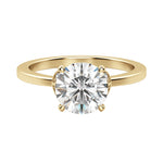 Load image into Gallery viewer, EDEN ROUND CUT MOISSANITE ENGAGEMENT RING