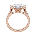 Load image into Gallery viewer, EDGY ACCENTED MARQUISE CUT MOISSANITE ENGAGEMENT RING