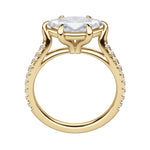 Load image into Gallery viewer, EDGY ACCENTED MARQUISE CUT MOISSANITE ENGAGEMENT RING