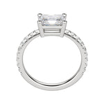 Load image into Gallery viewer, EDGY BASKET ACCENTED RADIANT CUT MOISSANITE ENGAGEMENT RING