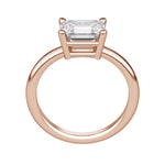 Load image into Gallery viewer, EDGY BASKET CLASSIC EMERALD CUT MOISSANITE ENGAGEMENT RING