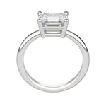 Load image into Gallery viewer, EDGY BASKET CLASSIC EMERALD CUT MOISSANITE ENGAGEMENT RING