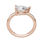 Load image into Gallery viewer, EDGY BASKET CLASSIC PEAR CUT MOISSANITE ENGAGEMENT RING
