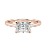 Load image into Gallery viewer, EDGY CLASSIC RADIANT CUT MOISSANITE ENGAGEMENT RING