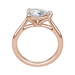 Load image into Gallery viewer, EDGY CLASSIC PEAR CUT MOISSANITE ENGAGEMENT RING
