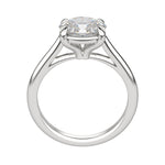 Load image into Gallery viewer, EDGY CLASSIC OVAL CUT MOISSANITE ENGAGEMENT RING