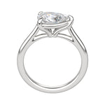 Load image into Gallery viewer, EDGY CLASSIC PEAR CUT MOISSANITE ENGAGEMENT RING