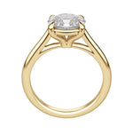 Load image into Gallery viewer, EDGY CLASSIC OVAL CUT MOISSANITE ENGAGEMENT RING
