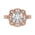 Load image into Gallery viewer, ELMS CUSHION CUT MOISSANITE ENGAGEMENT RING