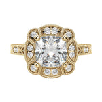 Load image into Gallery viewer, ELMS CUSHION CUT MOISSANITE ENGAGEMENT RING