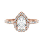 Load image into Gallery viewer, ENVY PEAR CUT MOISSANITE ENGAGEMENT RING