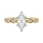 Load image into Gallery viewer, EYRE MARQUISE CUT MOISSANITE ENGAGEMENT RING