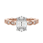 Load image into Gallery viewer, EYRE OVAL CUT MOISSANITE ENGAGEMENT RING
