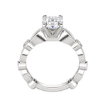 Load image into Gallery viewer, EYRE OVAL CUT MOISSANITE ENGAGEMENT RING