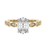 Load image into Gallery viewer, EYRE OVAL CUT MOISSANITE ENGAGEMENT RING
