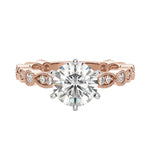 Load image into Gallery viewer, EYRE ROUND CUT MOISSANITE ENGAGEMENT RING
