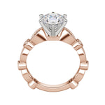 Load image into Gallery viewer, EYRE ROUND CUT MOISSANITE ENGAGEMENT RING