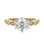 Load image into Gallery viewer, EYRE ROUND CUT MOISSANITE ENGAGEMENT RING