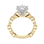 Load image into Gallery viewer, EYRE ROUND CUT MOISSANITE ENGAGEMENT RING