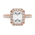 Load image into Gallery viewer, VAIL EMERALD CUT MOISSANITE ENGAGEMENT RING