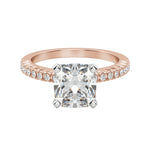 Load image into Gallery viewer, FATE CUSHION CUT MOISSANITE ENGAGEMENT RING