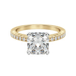 Load image into Gallery viewer, FATE CUSHION CUT MOISSANITE ENGAGEMENT RING