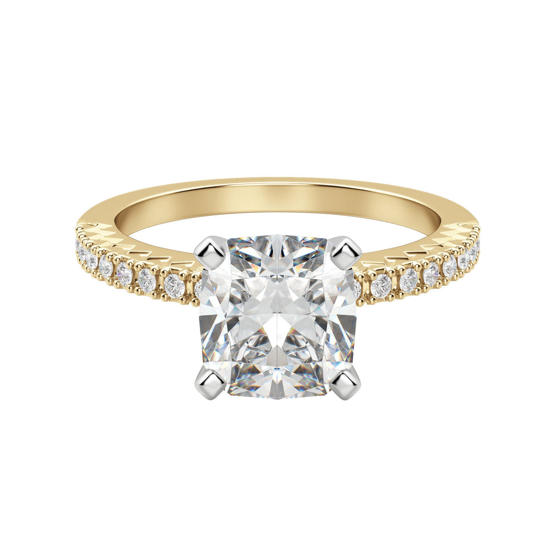 FATE CUSHION CUT MOISSANITE ENGAGEMENT RING