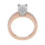 Load image into Gallery viewer, FATE EMERALD CUT MOISSANITE ENGAGEMENT RING