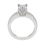 Load image into Gallery viewer, FATE EMERALD CUT MOISSANITE ENGAGEMENT RING
