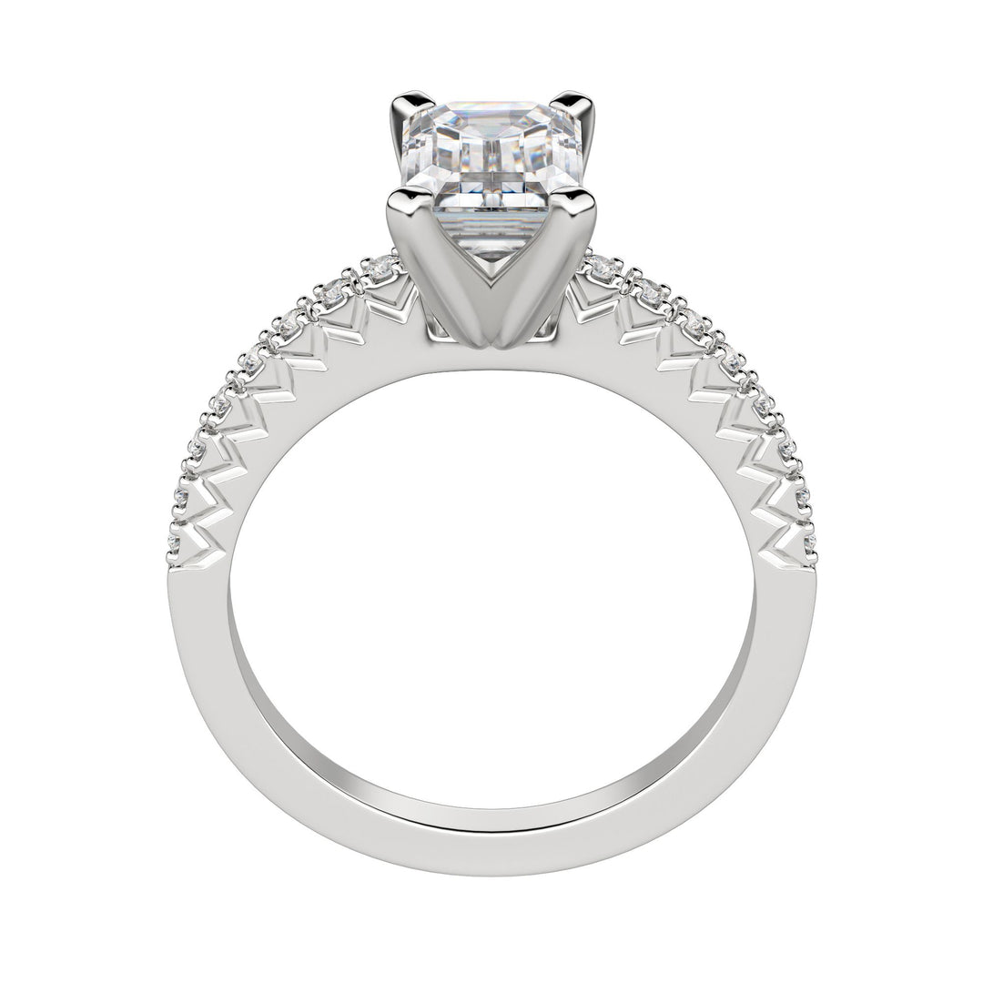 FATE EMERALD CUT MOISSANITE ENGAGEMENT RING