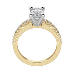 Load image into Gallery viewer, FATE EMERALD CUT MOISSANITE ENGAGEMENT RING