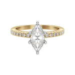 Load image into Gallery viewer, FATE MARQUISE CUT MOISSANITE ENGAGEMENT RING