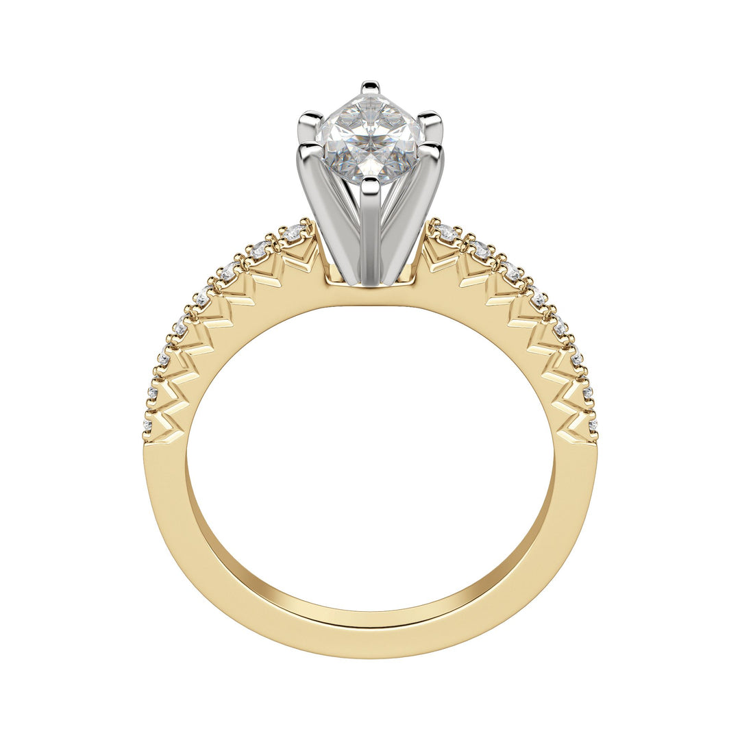 FATE MARQUISE CUT MOISSANITE ENGAGEMENT RING