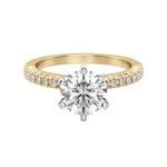 Load image into Gallery viewer, FATE ROUND CUT MOISSANITE ENGAGEMENT RING