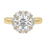 Load image into Gallery viewer, FAUN CLASSIC ROUND CUT MOISSANITE ENGAGEMENT RING