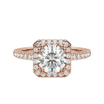 Load image into Gallery viewer, FAYE ROUND CUT MOISSANITE ENGAGEMENT RING