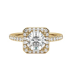 Load image into Gallery viewer, FAYE ROUND CUT MOISSANITE ENGAGEMENT RING