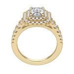 Load image into Gallery viewer, GLOW EMERALD CUT MOISSANITE ENGAGEMENT RING