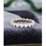 Load image into Gallery viewer, FULL ETERNITY VINTAGE STACKING MATCHING BRIDAL MOISSANITE WEDDING BAND