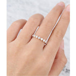 Load image into Gallery viewer, FULL ETERNITY VINTAGE STACKING MATCHING BRIDAL MOISSANITE WEDDING BAND
