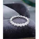 Load image into Gallery viewer, FULL ETERNITY VINTAGE STACKING MATCHING BRIDAL MOISSANITE WEDDING BAND